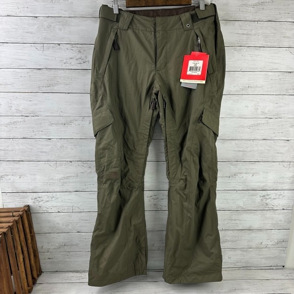 The North Face Bodega Snow Pants Women Large Green Waterproof Insulated 2007 NWT - Picture 1 of 16